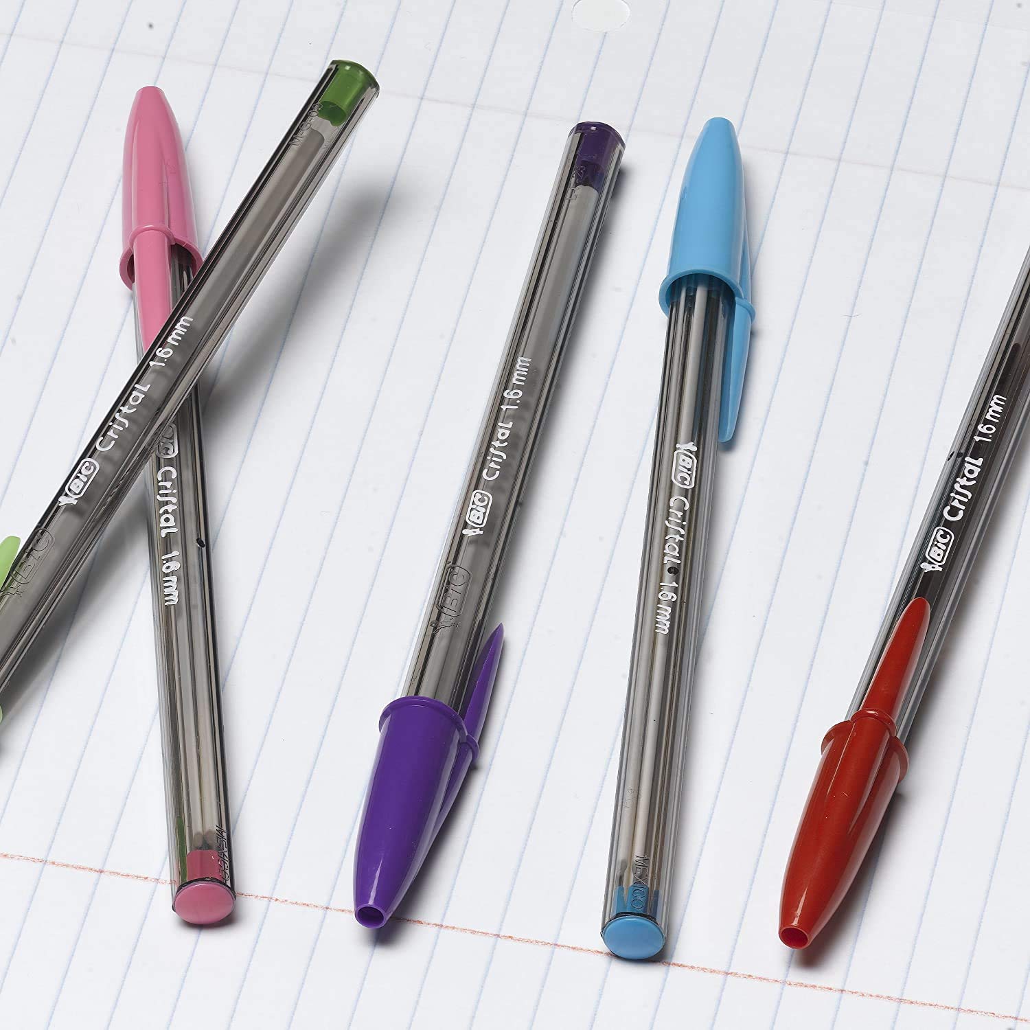 Foto 5 pulgar | Venta Internacional - Bolígrafos BIC Cristal Xtra Bold Fashion 1 Paquete de 48 Unidades