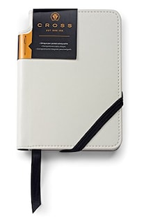 Foto 3 | Piel Sintética Blanca Clásica Rayada De Primera Calidad De Journal Cross - Venta Internacional.
