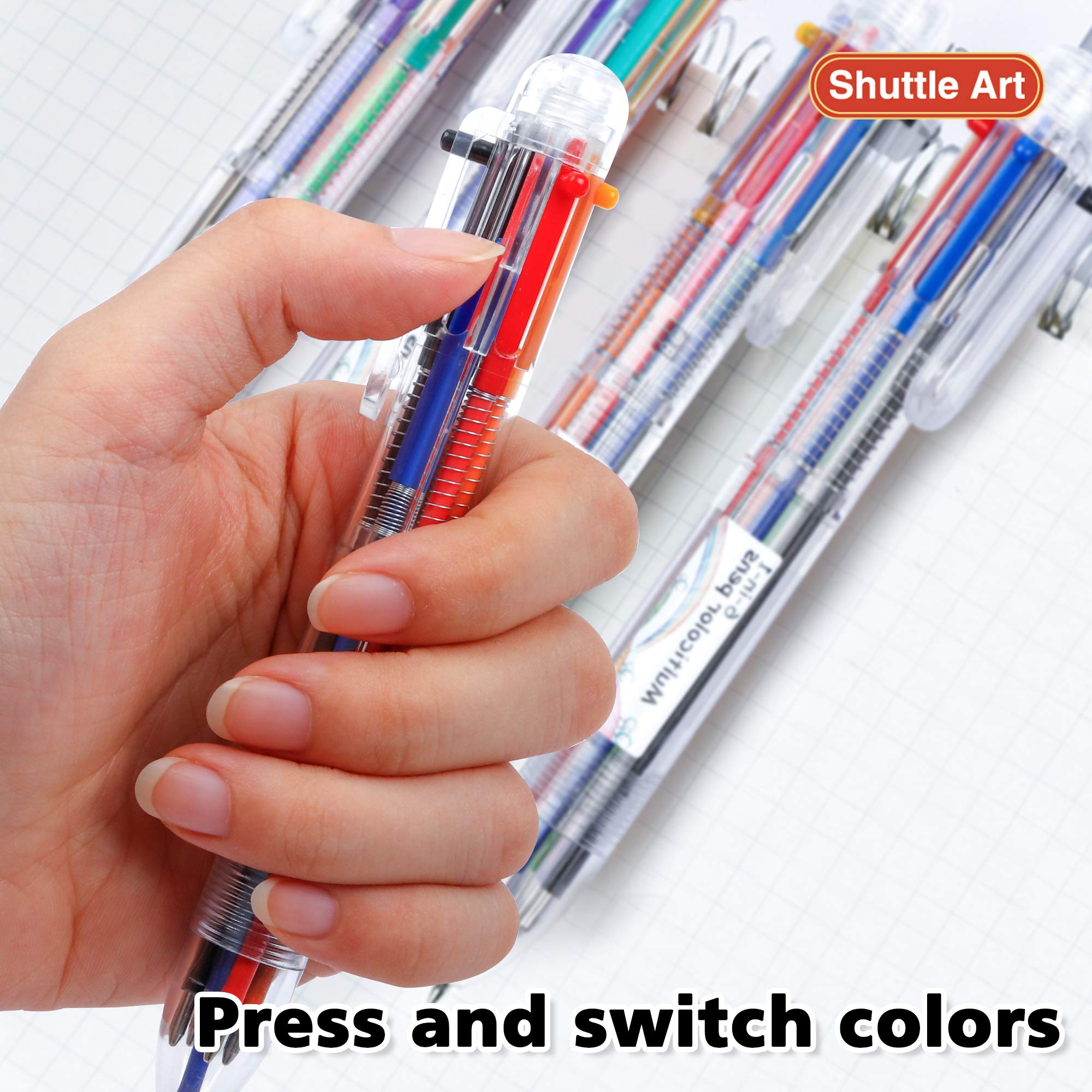 Foto 4 pulgar | Bolígrafos Multicolores 6 en 1 Shuttle Art 0,7 mm 23 Unidades - Venta Internacional