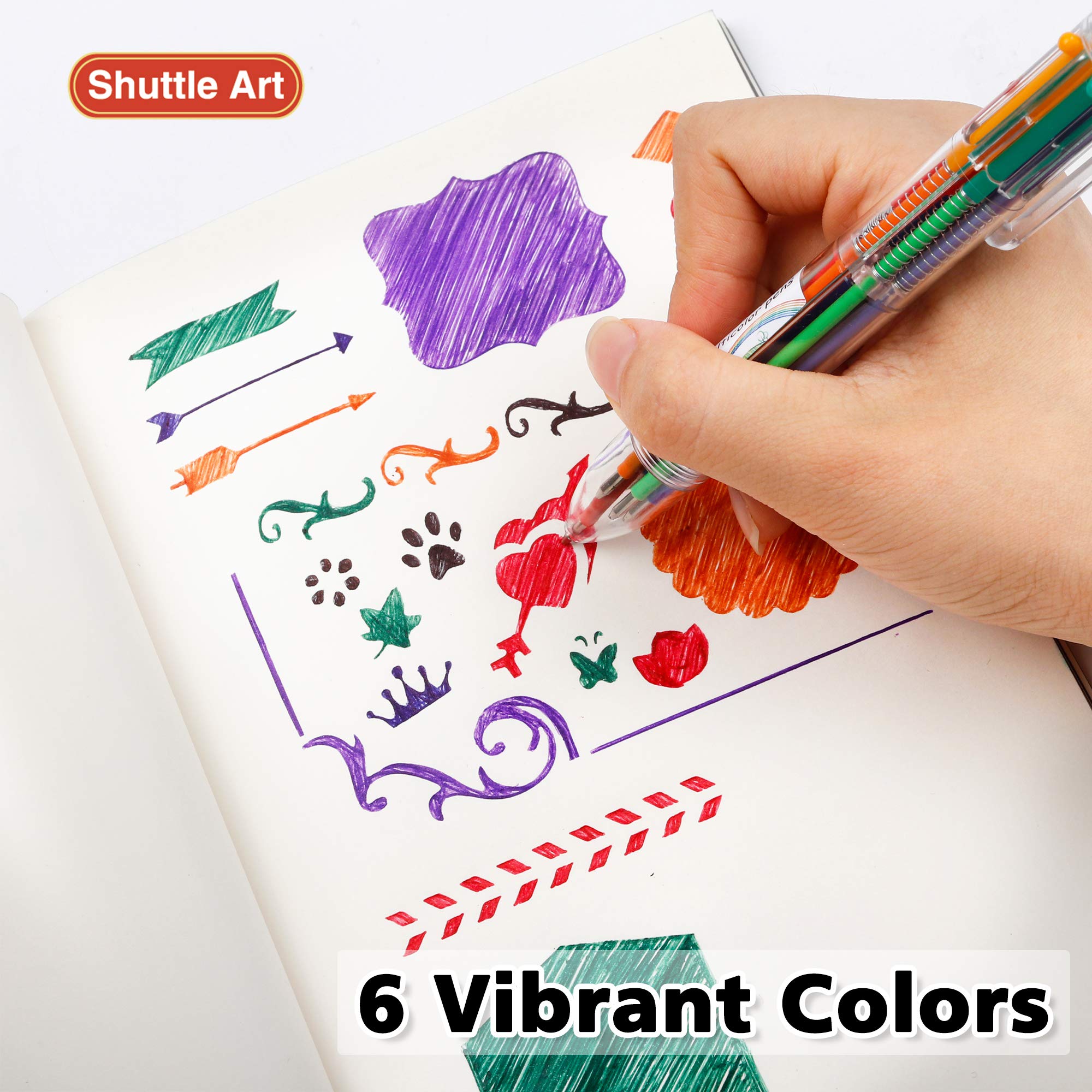 Foto 5 | Bolígrafos Multicolores 6 en 1 Shuttle Art 0,7 mm 23 Unidades - Venta Internacional