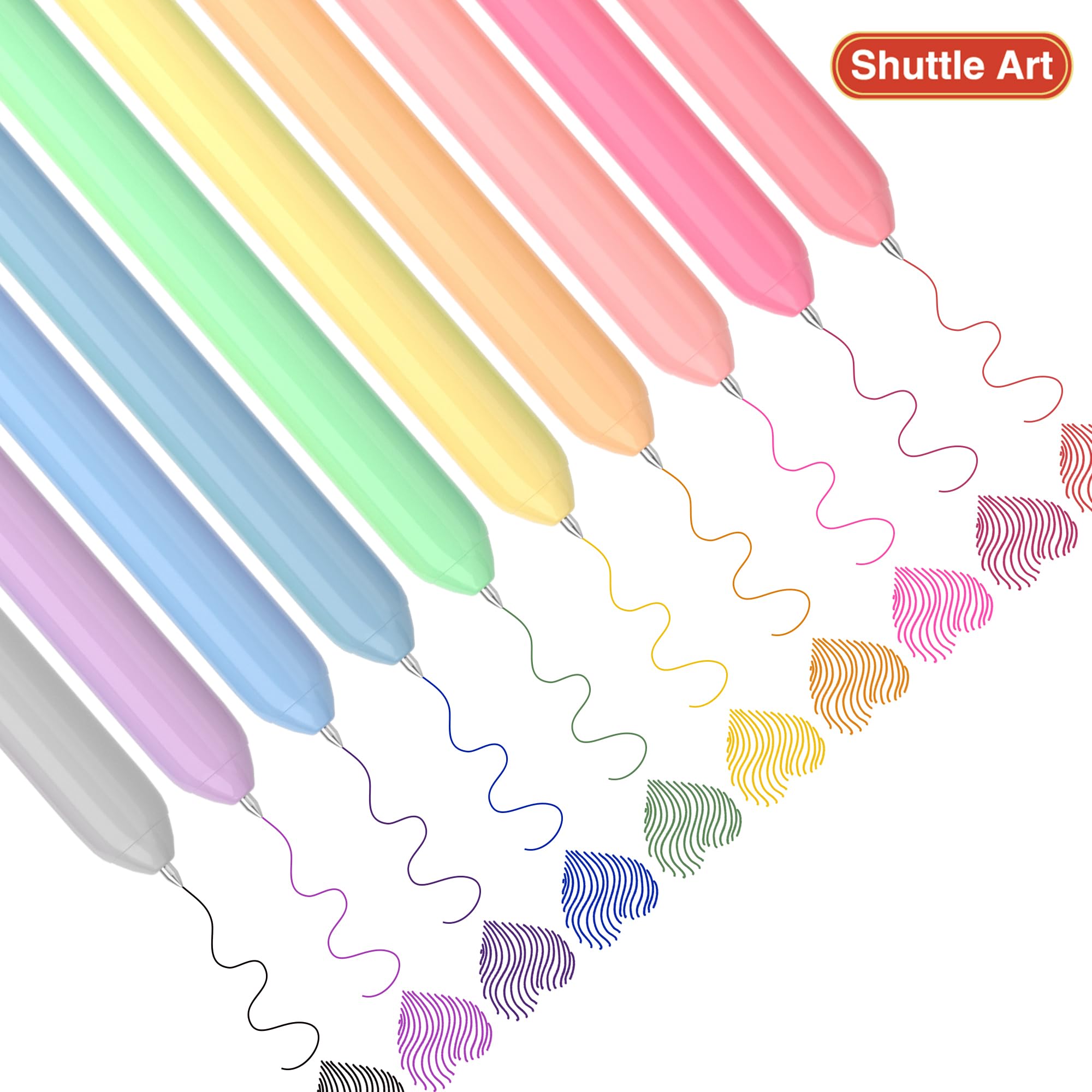 Foto 3 pulgar | Bolígrafos Shuttle Art Tinta de Color Pastel 1 mm 10 Piezas - Venta Internacional