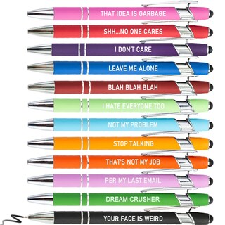 Foto 1 | Bolígrafos Fuhgkg con Citas 12 Unidades Multicolor - Venta Internacional