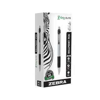 Foto 1 | Bolígrafo Zebra Pen Z-grip Elite Retráctil De 1 mm Paquete de 12 - Venta Internacional