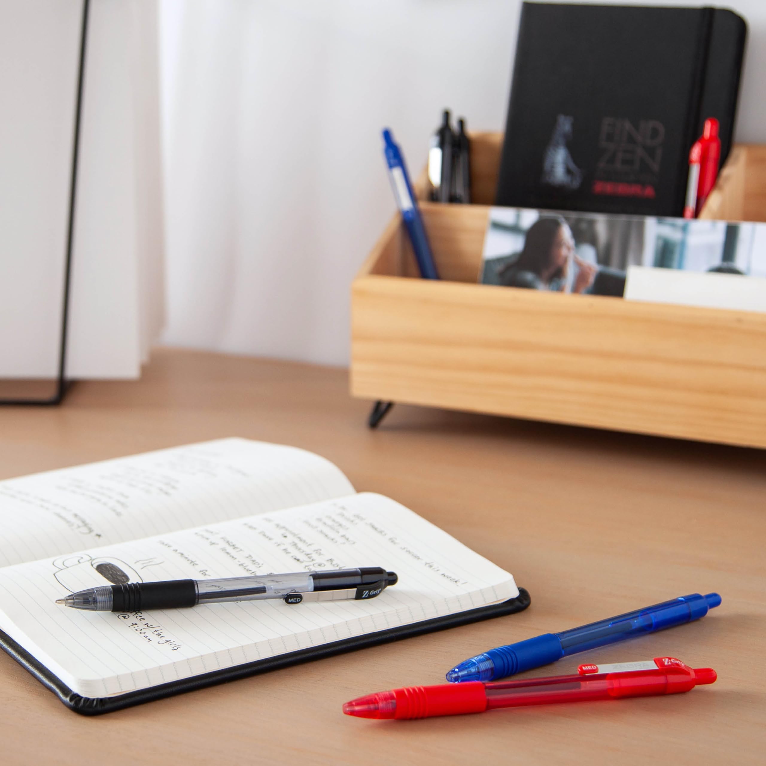 Foto 6 | Bolígrafo Retráctil Pen Zebra Z-grip, Tamaño Mediano, Paquete De 48 - Venta Internacional.