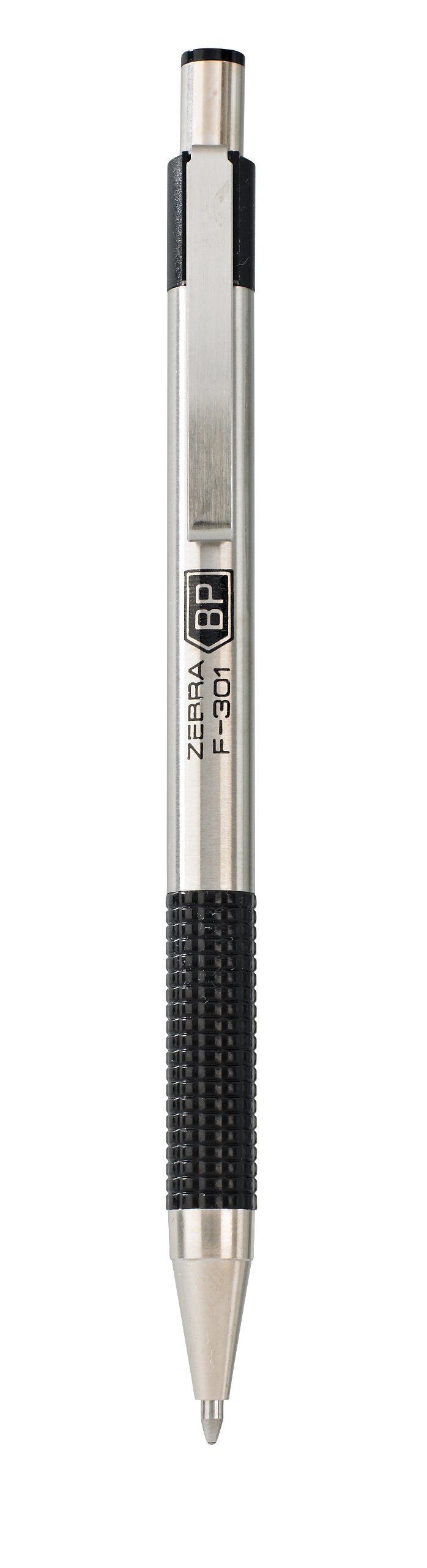 Foto 1 | Bolígrafo Zebra Pen F-301 De Acero Inoxidable, 1 Mm, Negro, X2 - Venta Internacional.