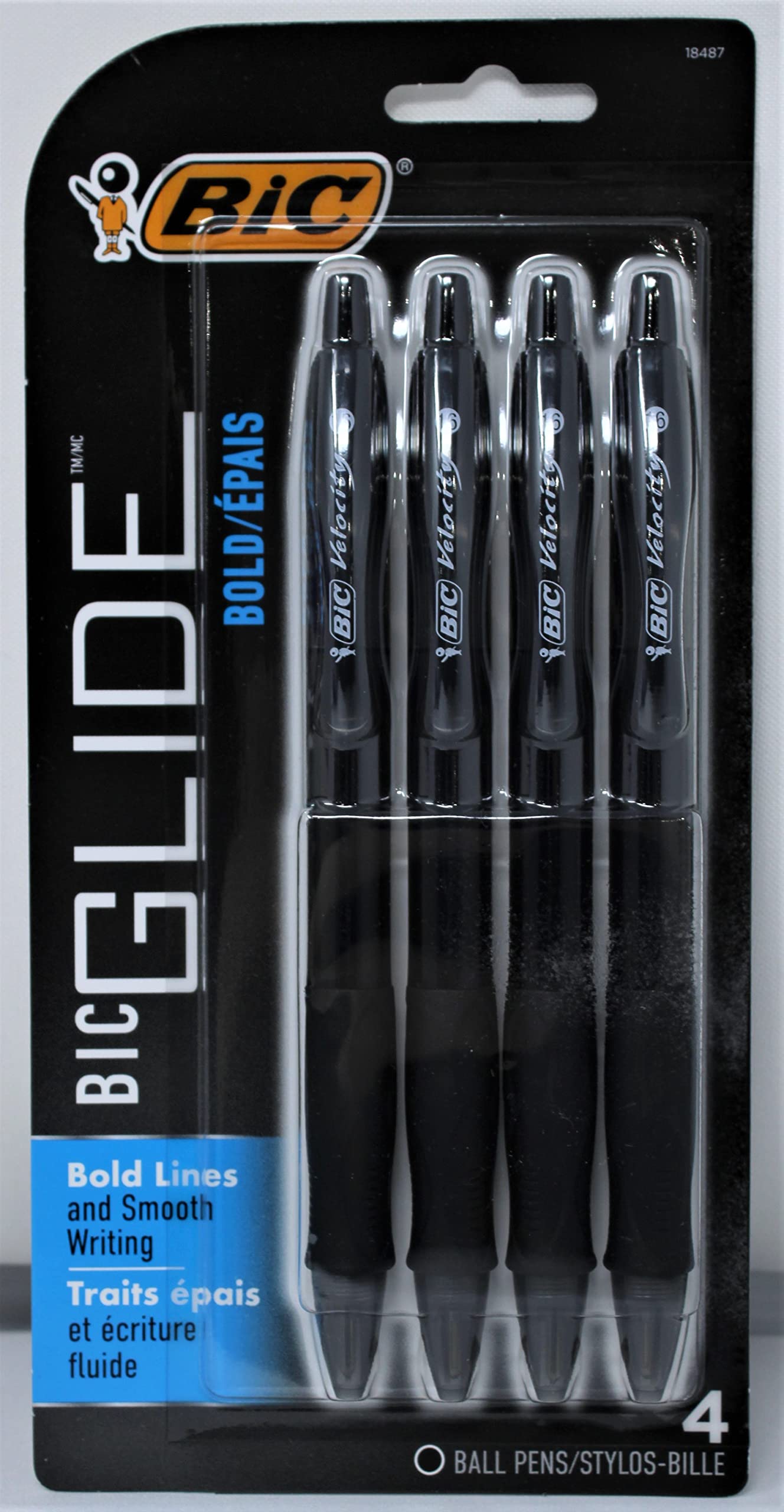 Foto 2 pulgar | Bolígrafo Bic Velocity Bold Retráctil Negro 1,6 mm - Venta Internacional
