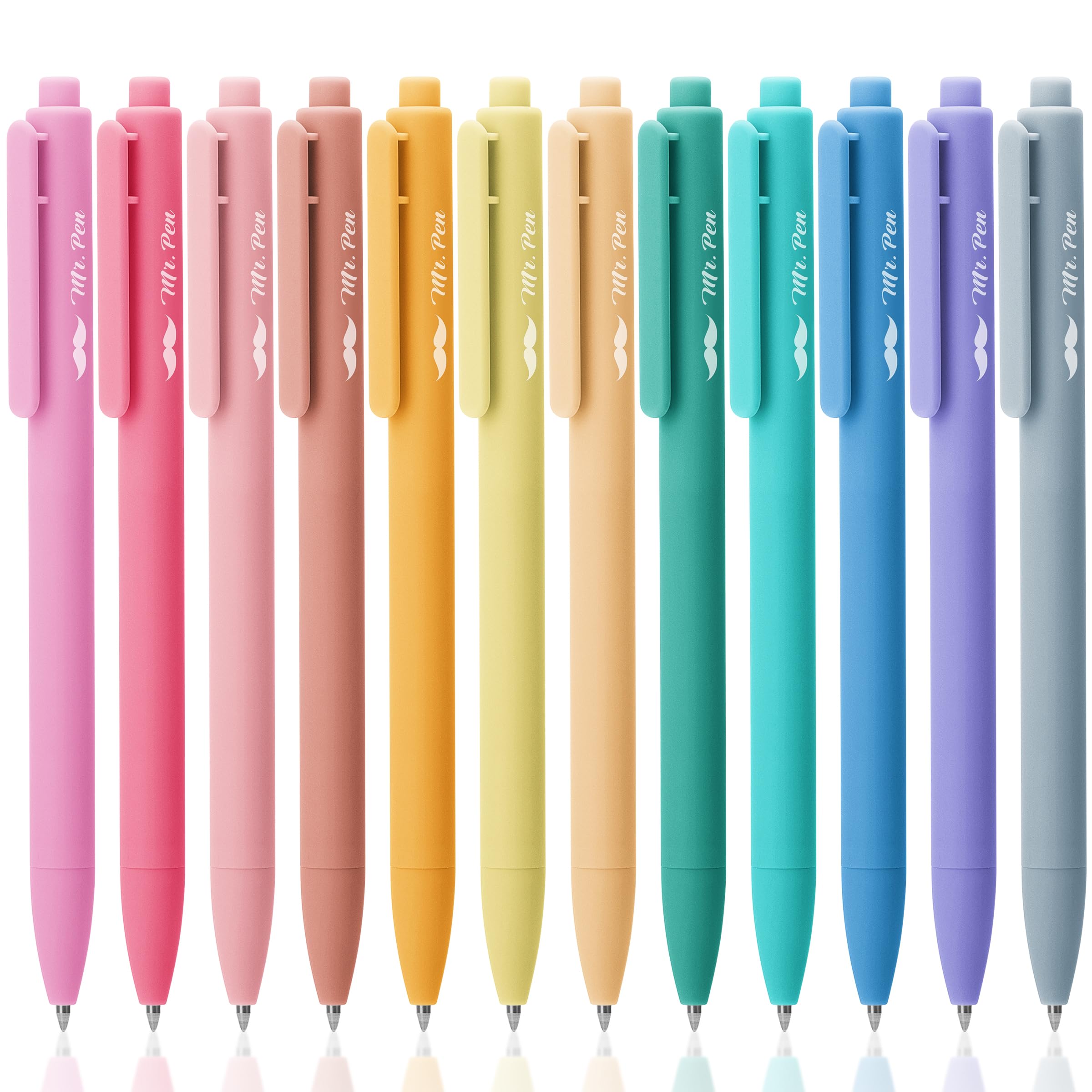 Bolígrafos De Gel Mr. Pen Retráctiles De Punta Fina De 0,7 Mm, Paquete De 12 - Venta Internacional. $437