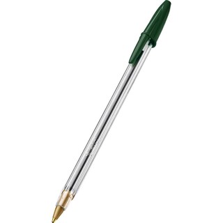 Foto 1 | Bolígrafo Bic Cristal, Tamaño Mediano, Punta De 1 Mm, Color Verde, Paquete De 50 - Venta Internacional.