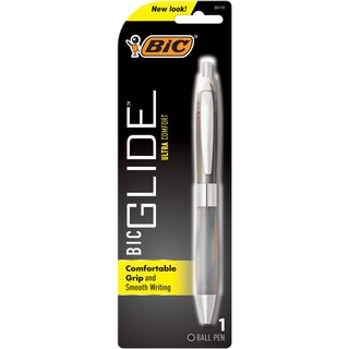 Foto 1 | Bolígrafo Retráctil Pen Bic Glide Ultra Comfort, Color Negro - Venta Internacional.