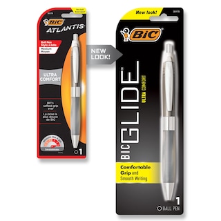 Foto 2 | Bolígrafo Retráctil Pen Bic Glide Ultra Comfort, Color Negro - Venta Internacional.