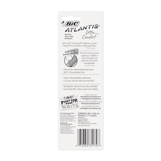 Foto 4 | Bolígrafo Retráctil Pen Bic Glide Ultra Comfort, Color Negro - Venta Internacional.