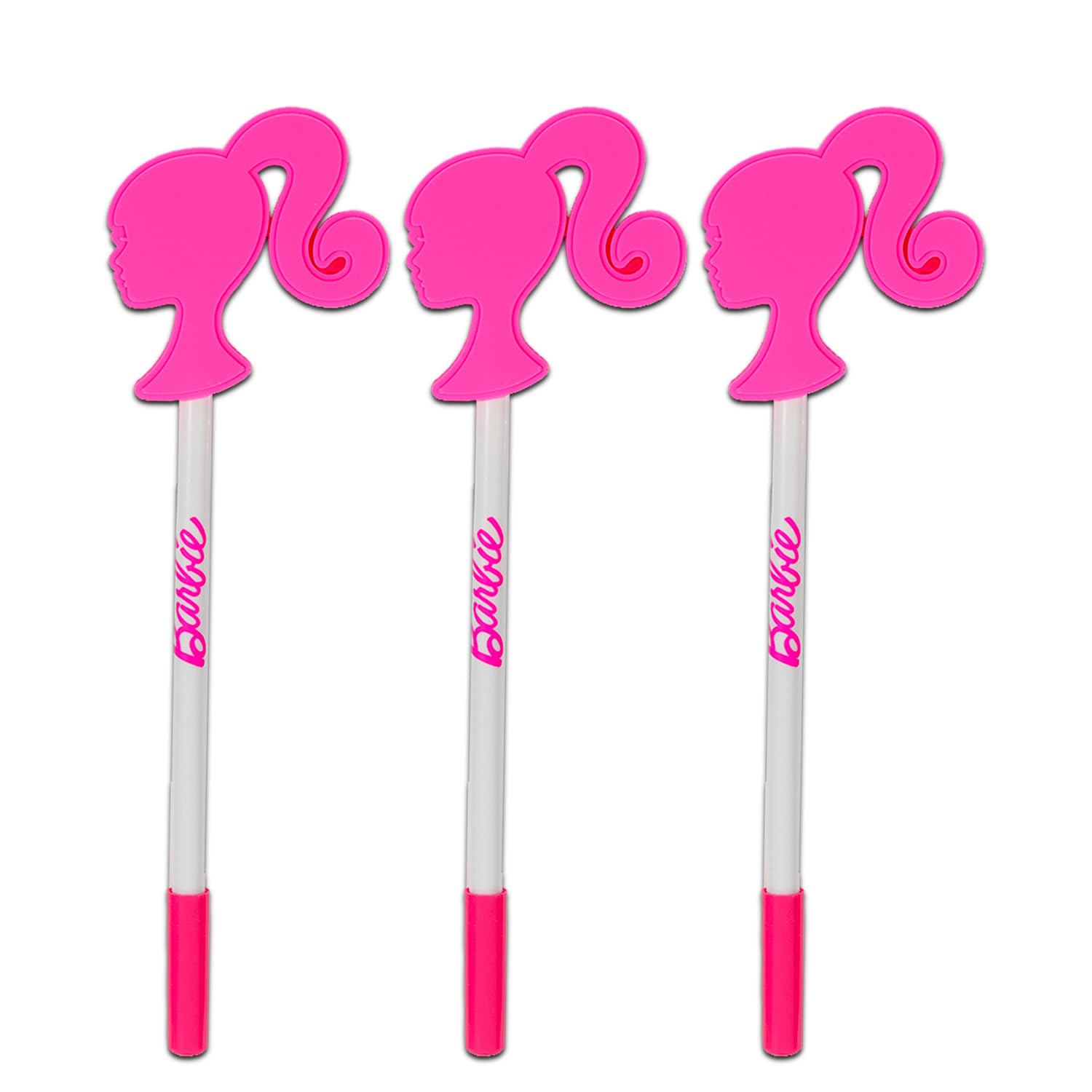 Foto 3 pulgar | Juego De Bolígrafos Barbie School Supplies, 3 Bolígrafos Con Pegatinas - Venta Internacional.