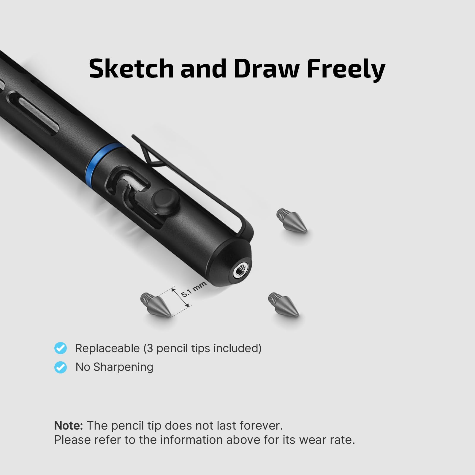 Foto 5 pulgar | Bolígrafo Y Lápiz Olight O'pen Mini 2 Black - Venta Internacional.