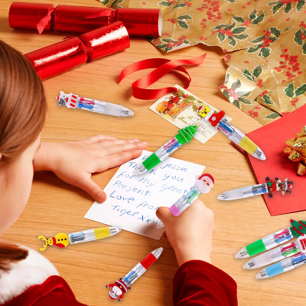 Foto 6 | Bolígrafos Vellibring Christmas 24 Unidades 4 En 1 Para Niños - Venta Internacional