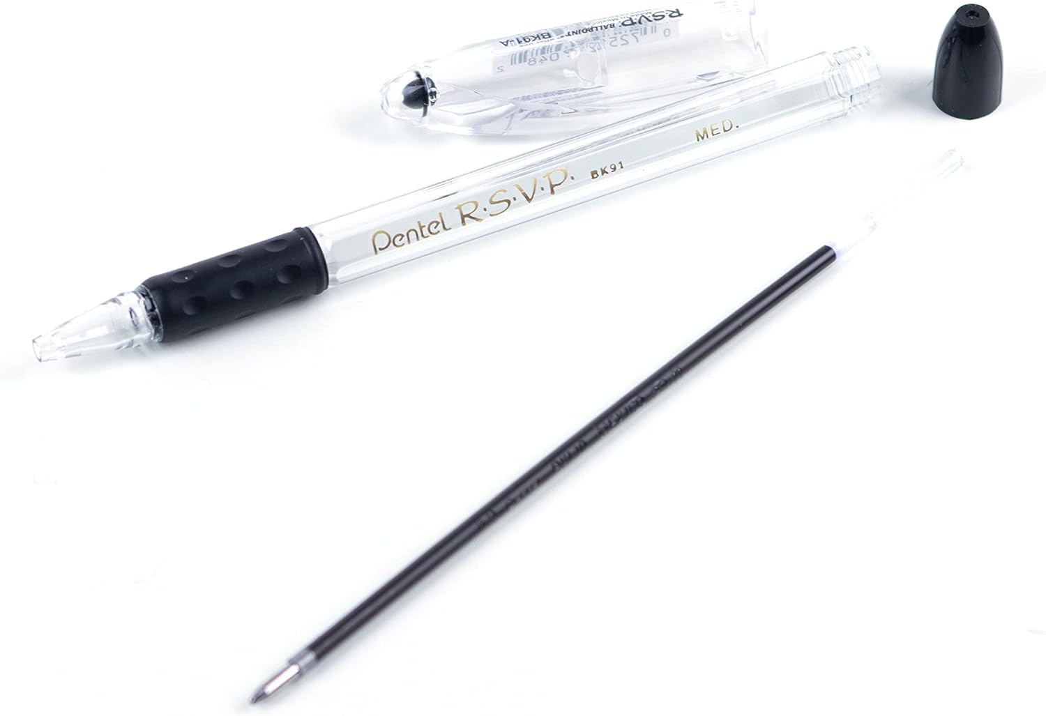 Foto 7 pulgar | Bolígrafos Pentel RSVP Tinta Negra de Punta Fina Paquete de 5 - Venta Internacional