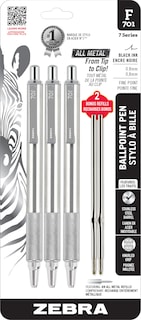 Foto 1 | Bolígrafo Zebra Pen F-701 De Acero Inoxidable De Punta Fina - Venta Internacional.