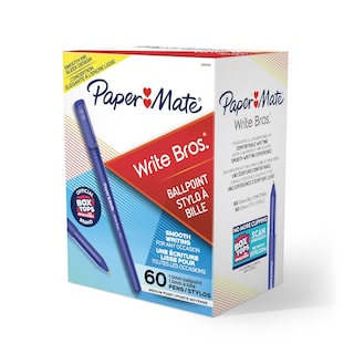 Foto 1 | Bolígrafos Paper Mate Write Bros, Tinta Azul, 60 Unidades - Venta Internacional.