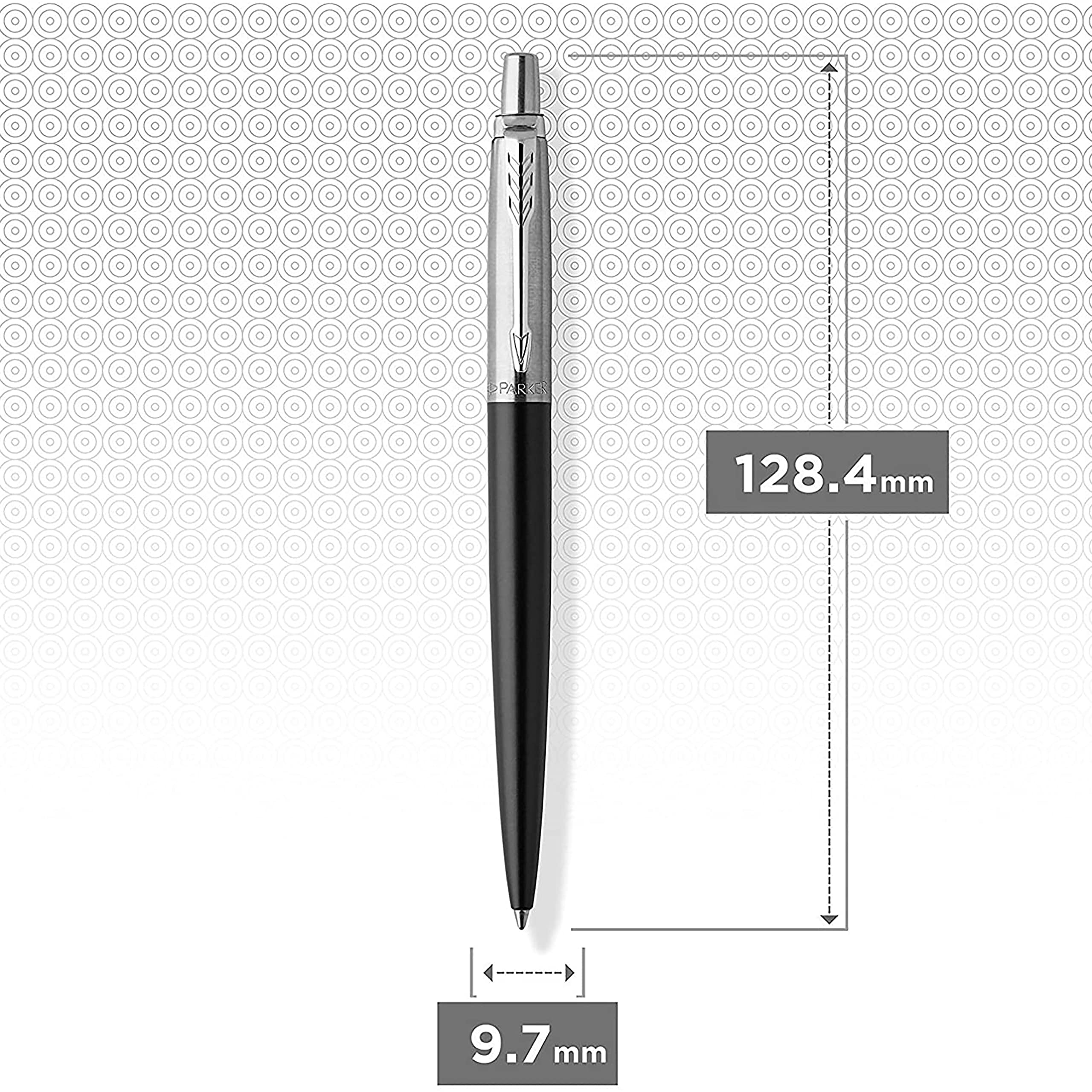 Foto 8 pulgar | Bolígrafo Parker Jotter Bond Street Con Borde Negro Cromado - Venta Internacional.