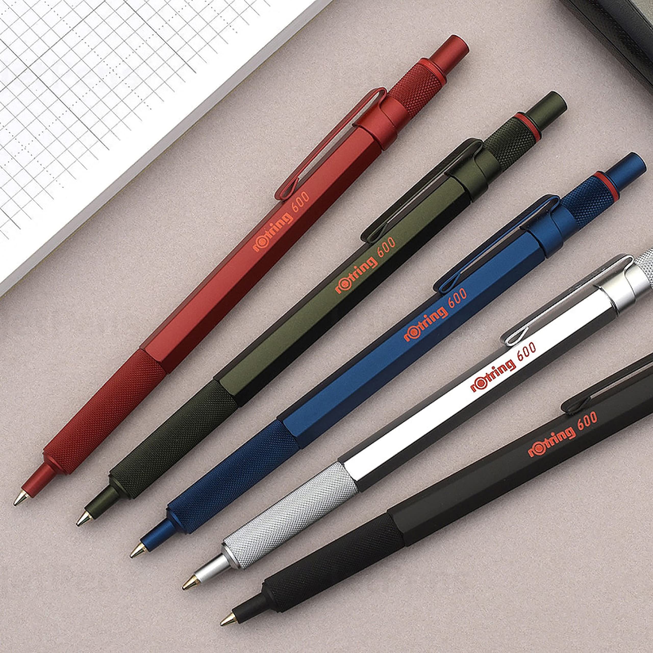 Foto 7 pulgar | Bolígrafo Rotring 600 De Tinta Negra De Punta Media Recargable - Venta Internacional.