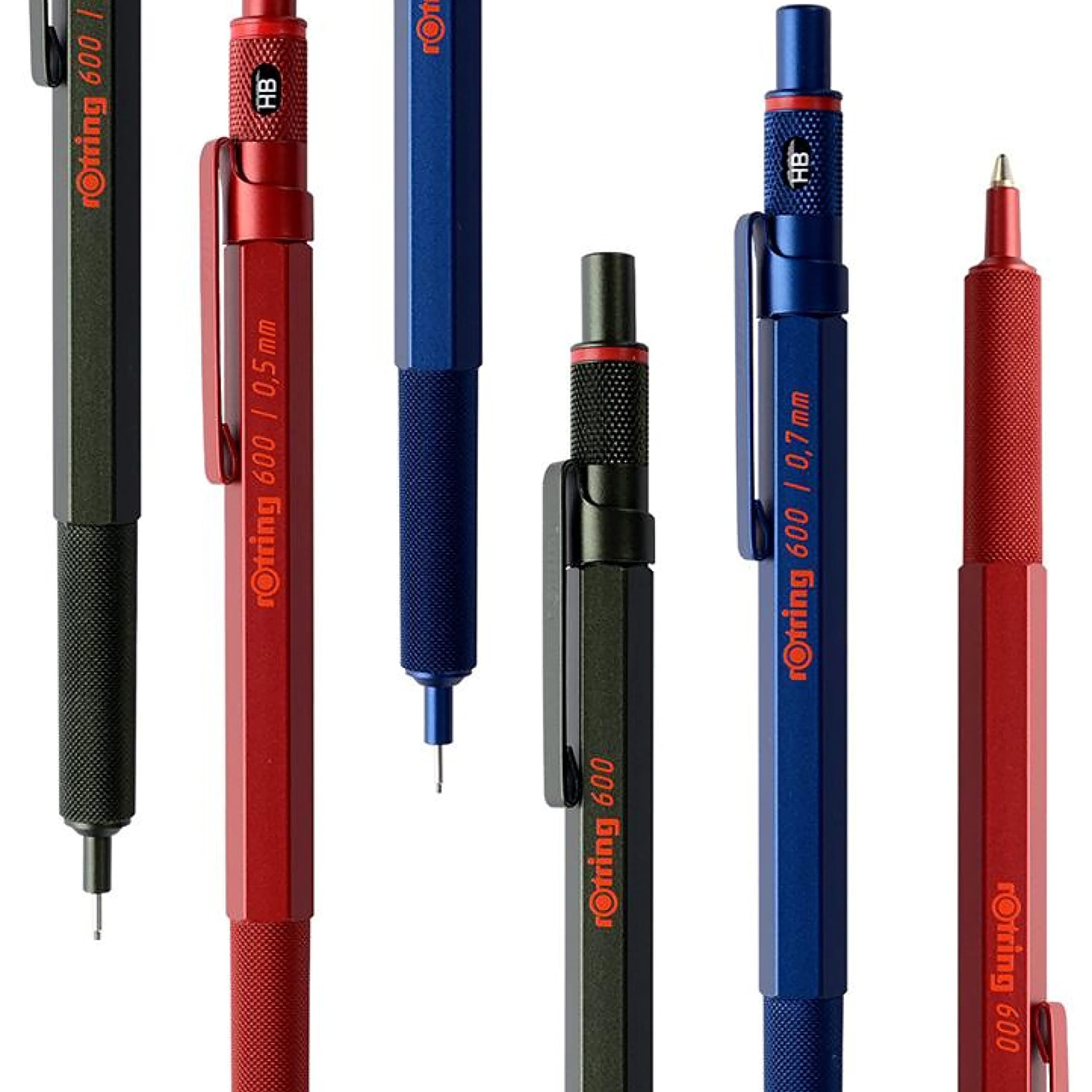 Foto 7 | Bolígrafo Rotring 600 De Tinta Negra De Punta Media Recargable - Venta Internacional.
