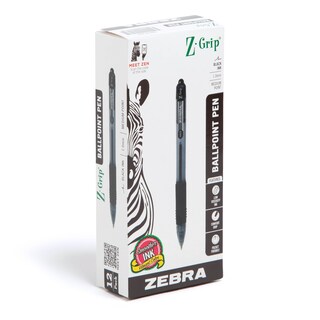 Foto 1 | Bolígrafo Zebra Pen Z-grip Retráctil 1,0 Mm 12 Unidades - Venta Internacional