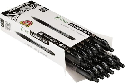 Foto 4 | Bolígrafo Zebra Pen Z-grip Retráctil 1,0 Mm 12 Unidades - Venta Internacional