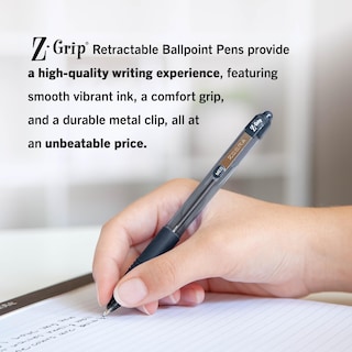 Foto 6 | Bolígrafo Zebra Pen Z-grip Retráctil 1,0 Mm 12 Unidades - Venta Internacional