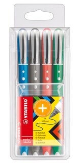 Foto 1 | Bolígrafo Stabilo Worker+ Colorido de 0,5 mm 4 Piezas - Venta Internacional