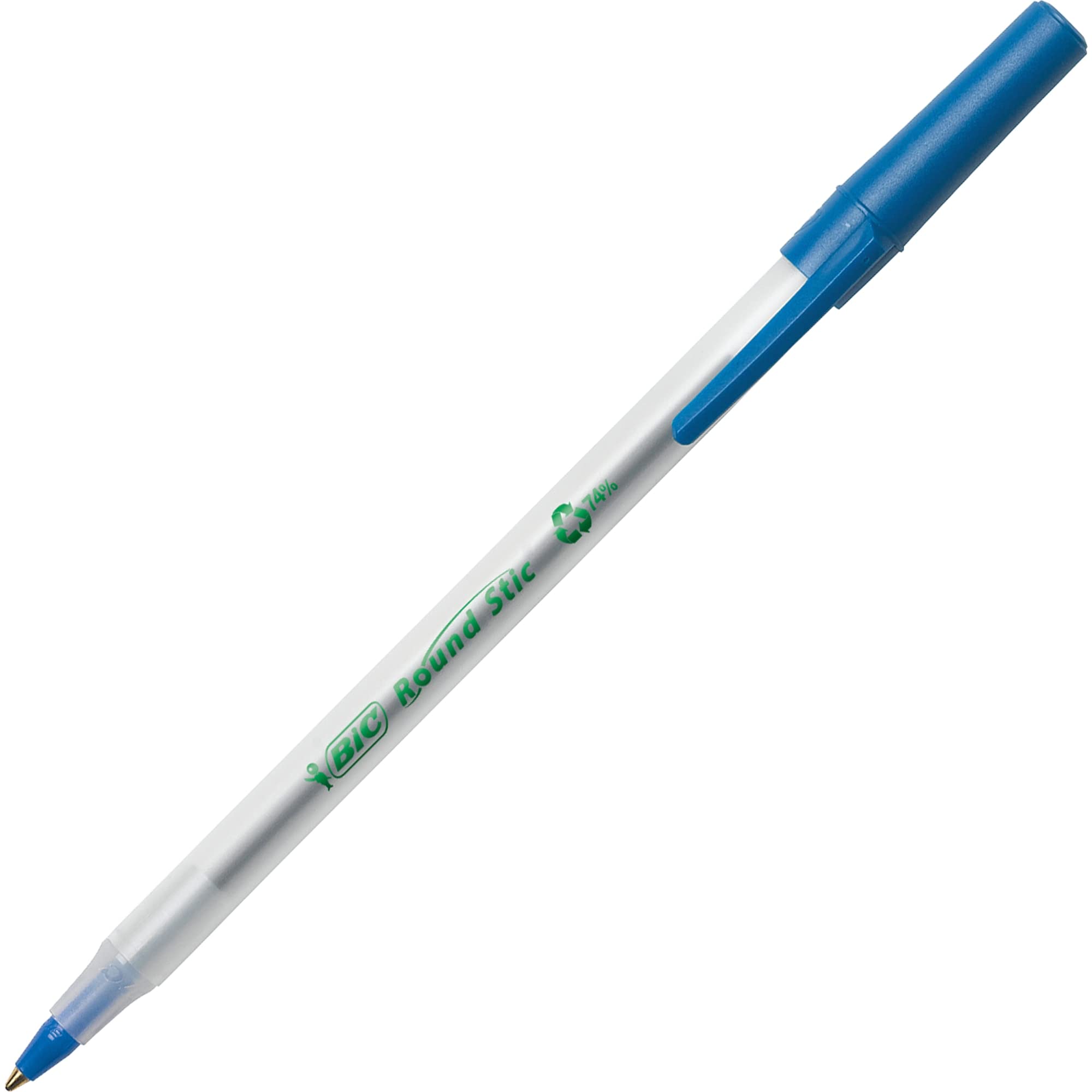 Foto 5 pulgar | Bolígrafos Bic Ecolutions Punta Redonda Azul 50 Piezas - Venta Internacional
