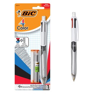 Foto 1 | Bolígrafo Bic 4 Colores 3+1 Punta Mediana - Venta Internacional