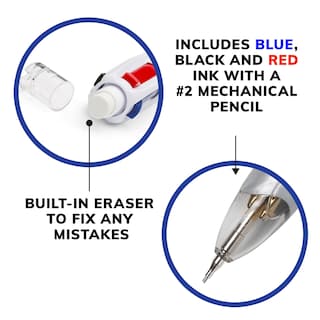 Foto 3 | Bolígrafo Bic 4 Colores 3+1 Punta Mediana - Venta Internacional