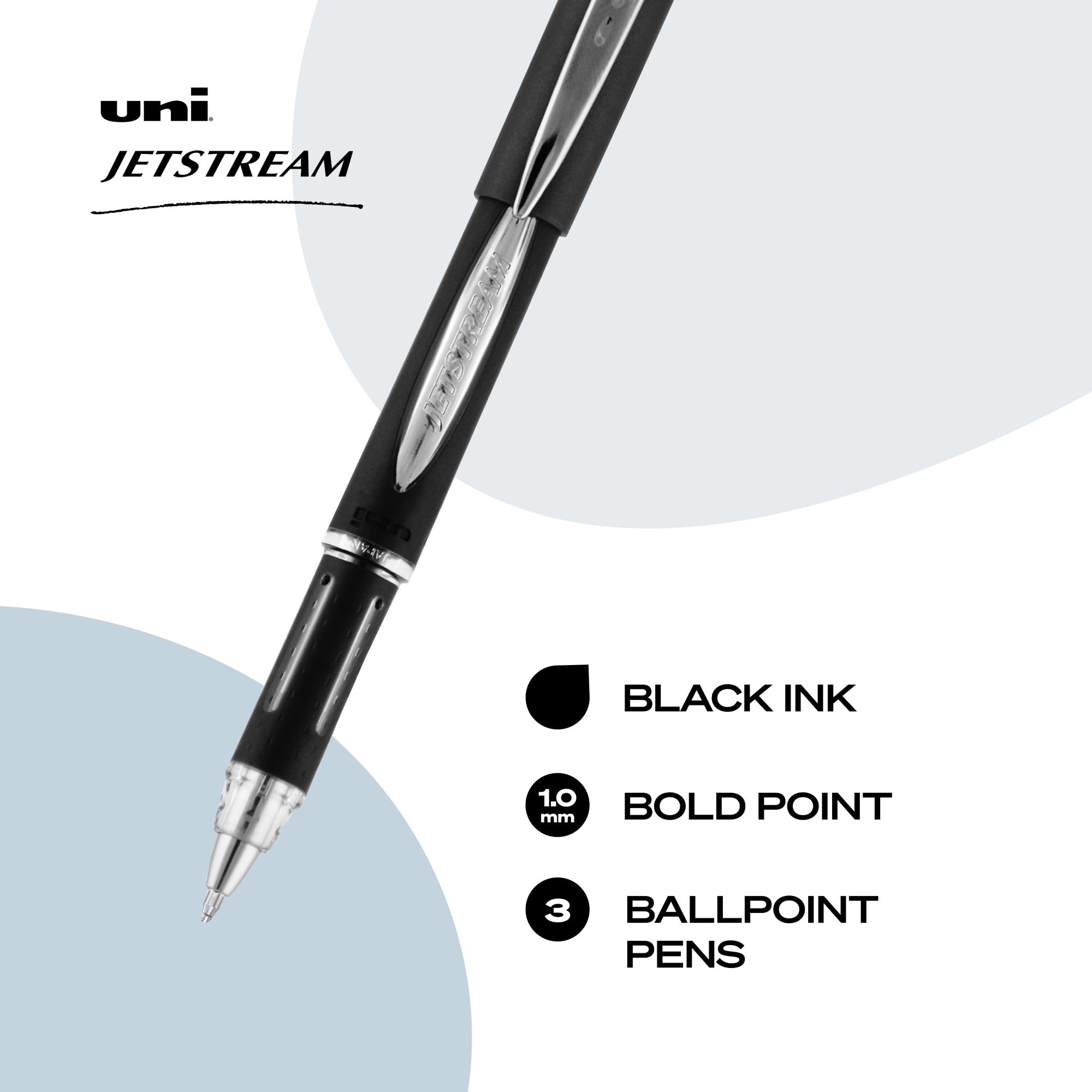Foto 3 pulgar | Bolígrafo Uni-ball Jetstream 33928pp, Bolígrafo De 1,0 Mm, Negro Intenso, 3 - Venta Internacional.