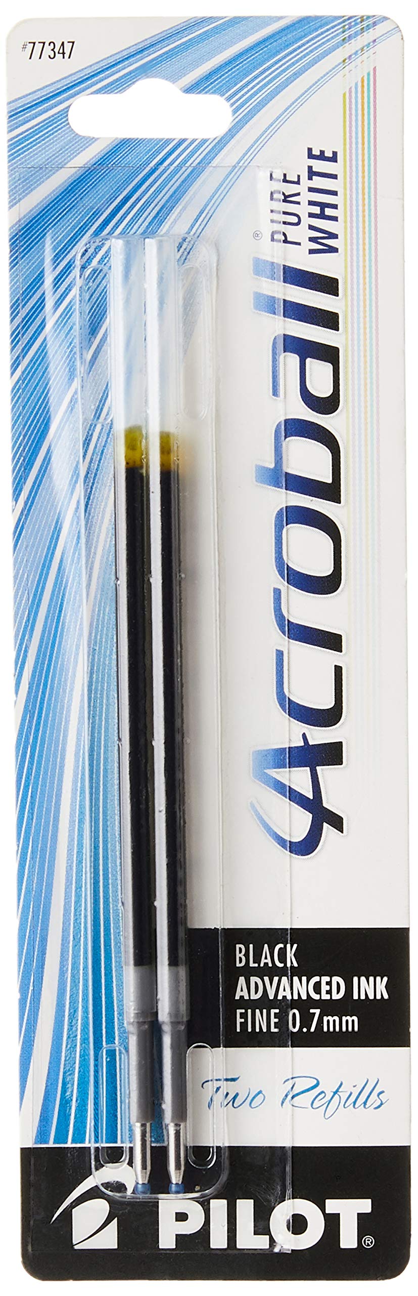 Recarga De Tinta Pilot Acroball Purewhite Advanced Black, Paquete De 2 - Venta Internacional.