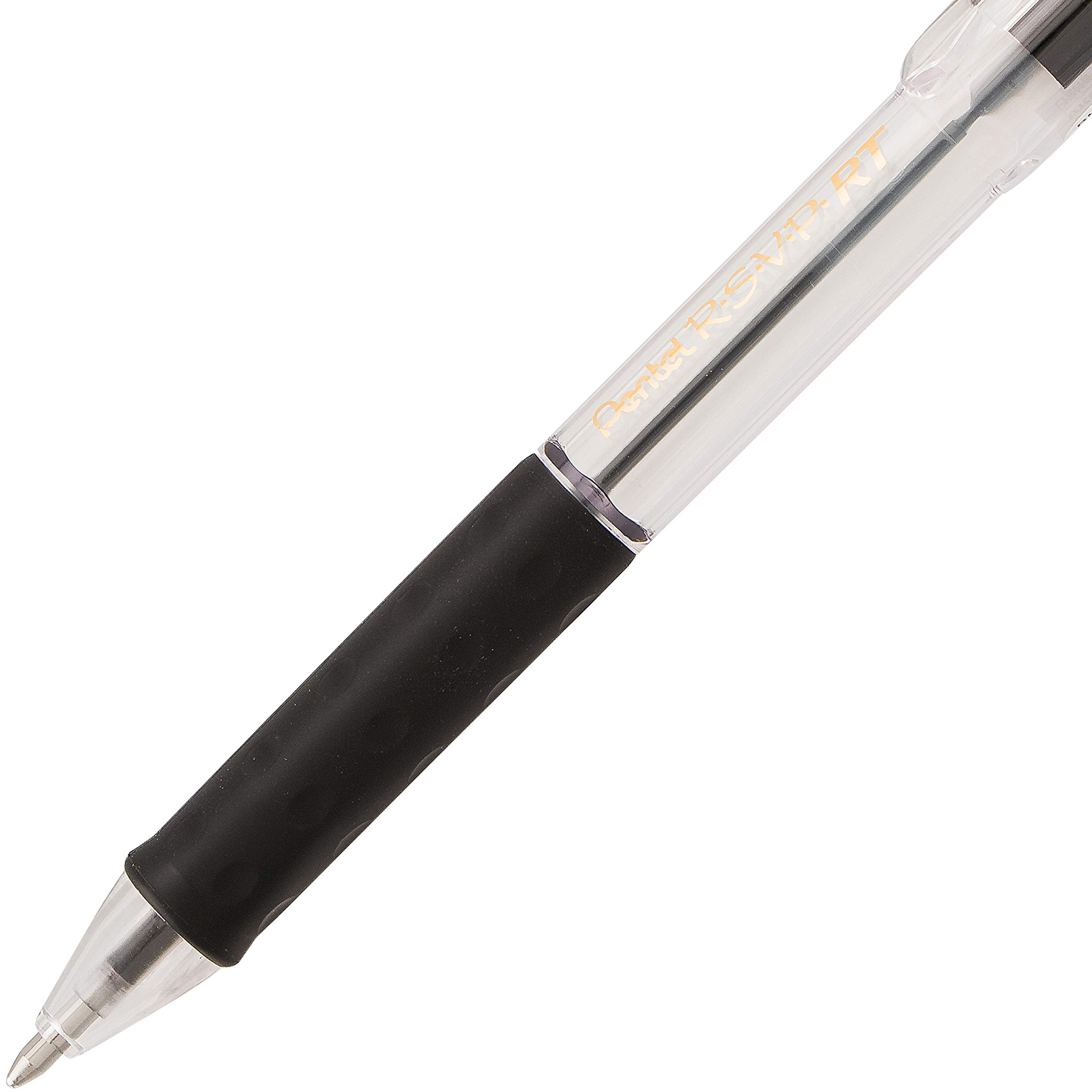 Foto 5 pulgar | Bolígrafo Pentel R.s.v.p. Rt New Medium Black Ink 2 Piezas- Venta Internacional