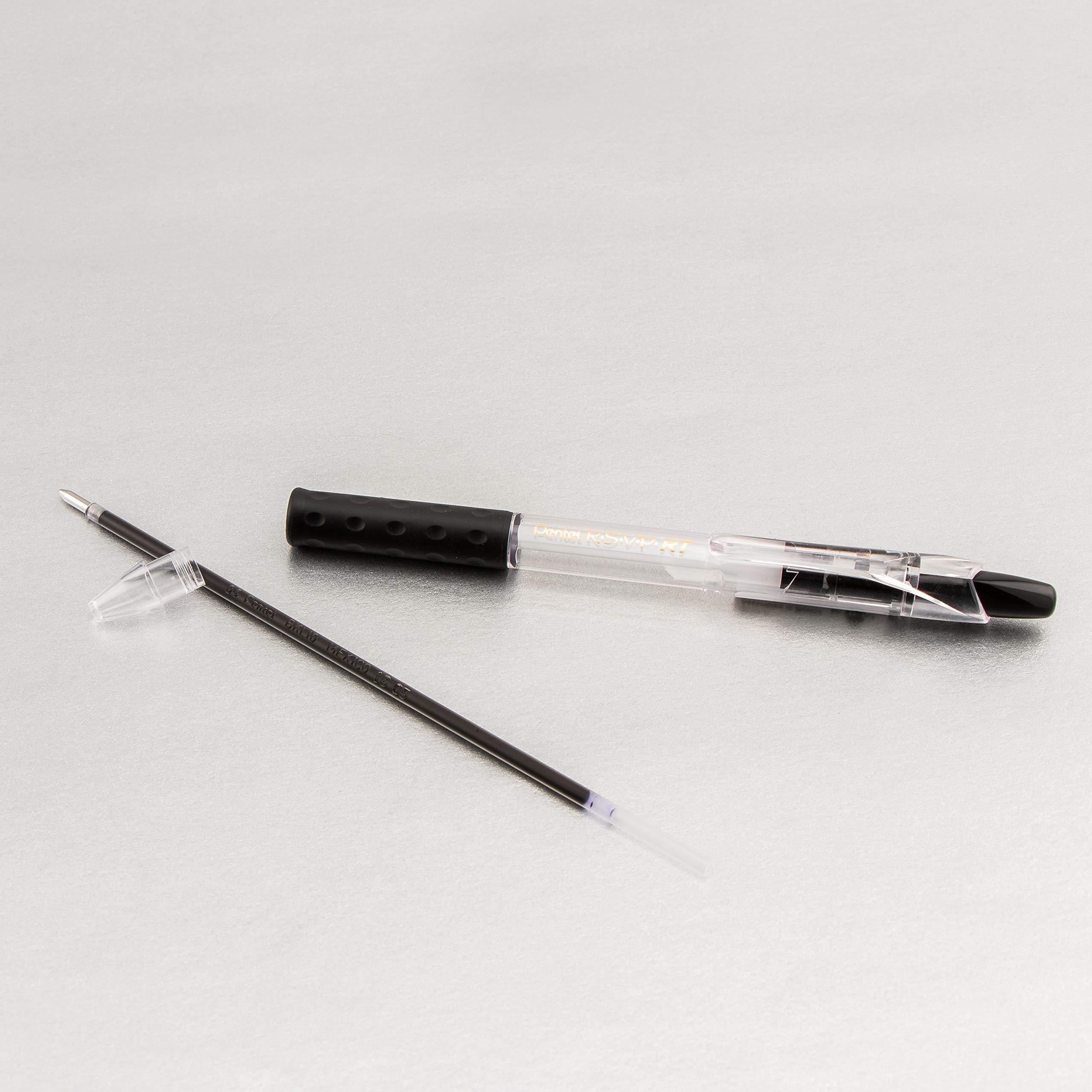 Foto 7 pulgar | Bolígrafo Pentel R.s.v.p. Rt New Medium Black Ink 2 Piezas- Venta Internacional