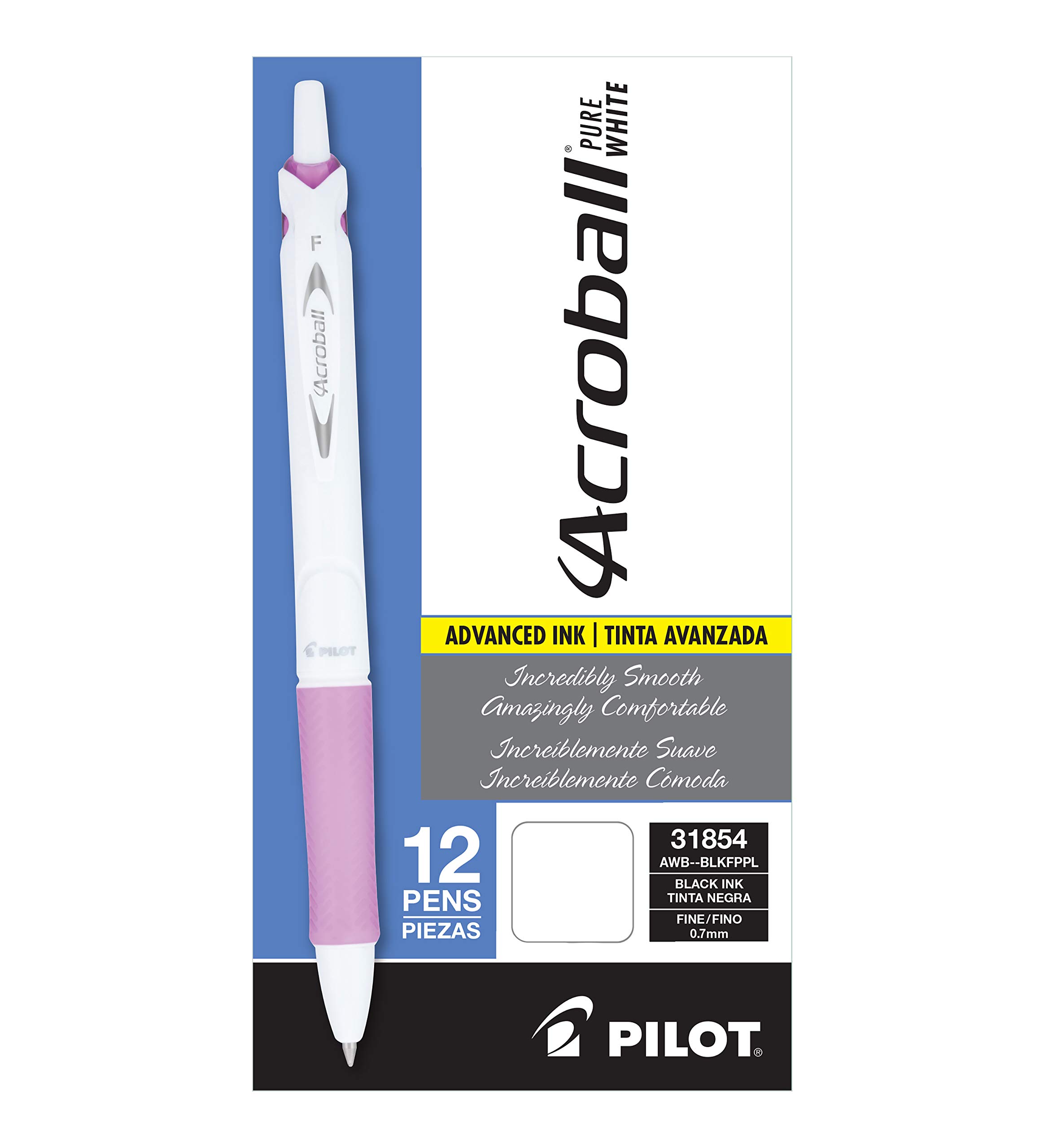Foto 3 pulgar | Bolígrafo Pilot Acroball Purewhite Retráctil - Venta Internacional