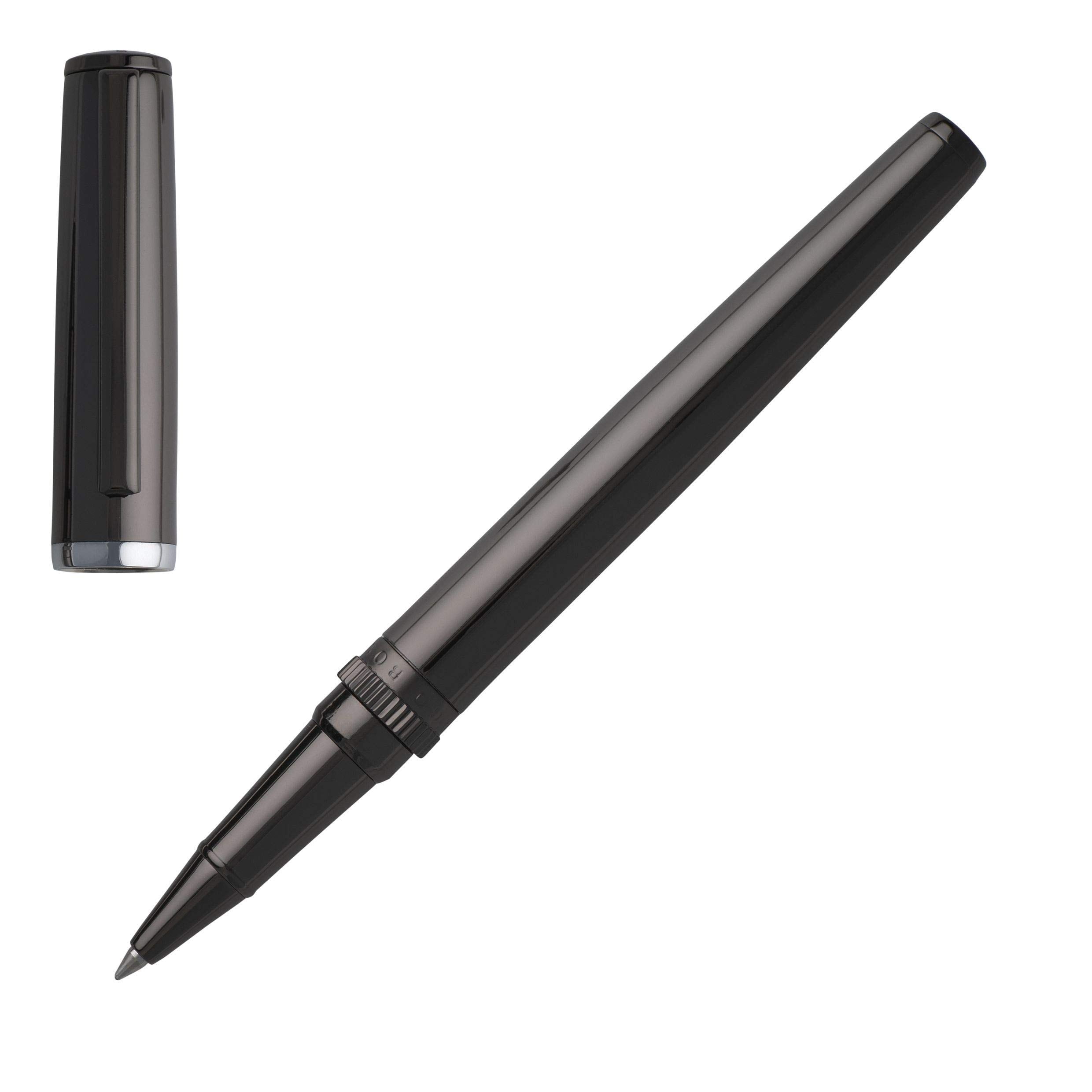 Bolígrafo Hugo Boss Gear Metal Dark Chrome - Venta Internacional. $2,278