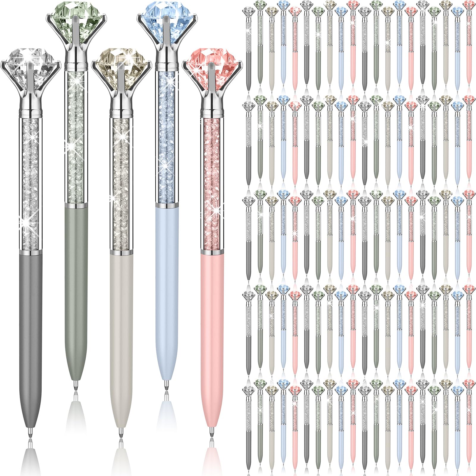 Bolígrafo Diamond Pen Sherr, 100 Unidades, Color Negro - Venta Internacional.