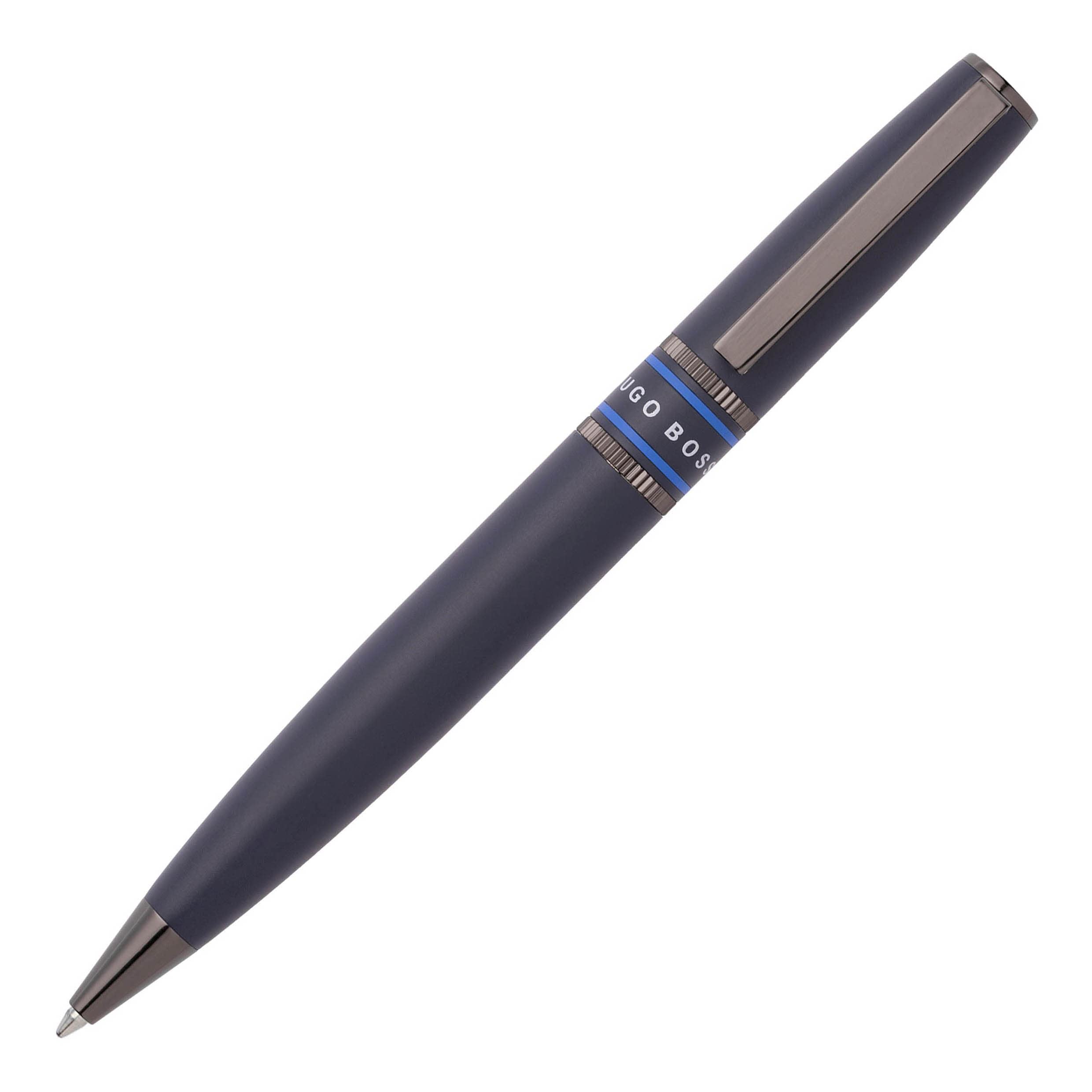 Bolígrafo Hugo Boss Illusion Gear Blue Con Tinta Azul - Venta Internacional.