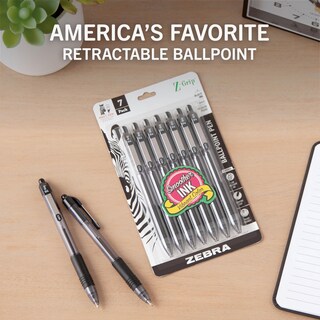Foto 2 | Bolígrafo Zebra Z-grip Rt Bp Negro, Paquete De 7 - Venta Internacional.