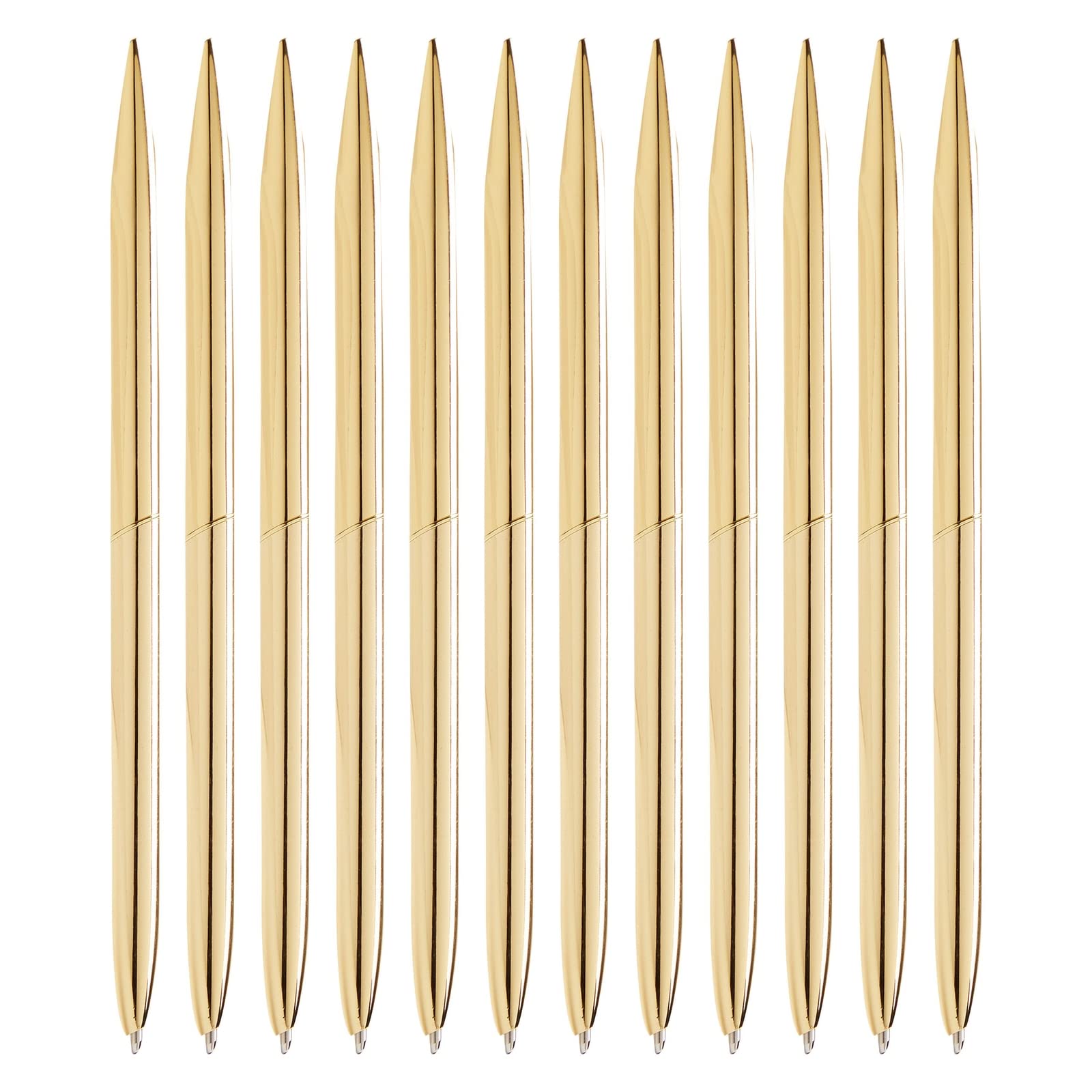 Bolígrafo Juvale Gold Con Tinta Negra, Paquete De 12 (1 Mm) - Venta Internacional.