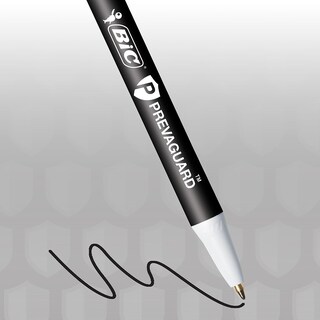 Foto 4 | Bolígrafo Bic Prevaguard Clic Stic Medium Point Black 12 - Venta Internacional.
