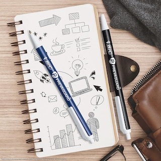 Foto 6 | Bolígrafo Bic Prevaguard Clic Stic Medium Point Black 12 - Venta Internacional.