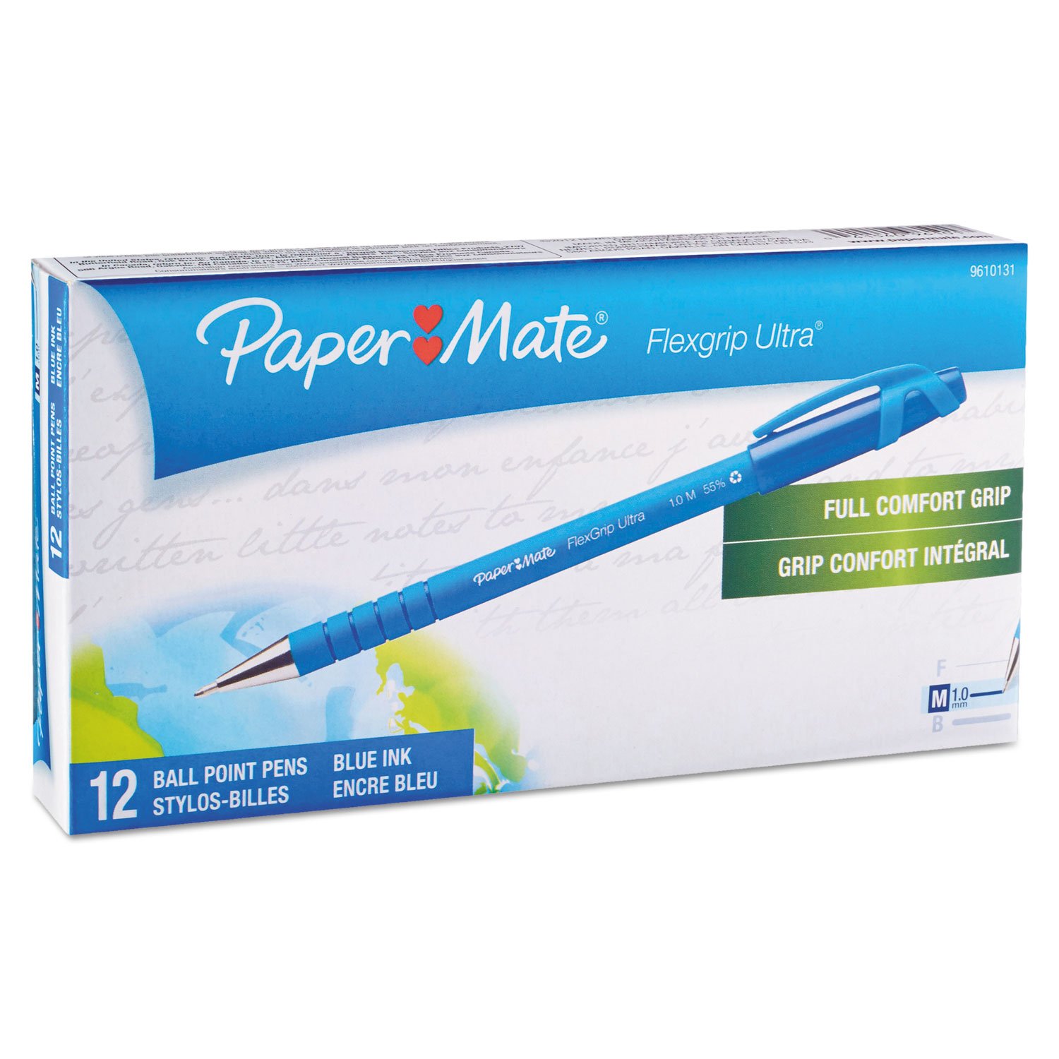 Foto 3 pulgar | Bolígrafo Pen Paper Mate Flexgrip Ultra, Tinta Azul, Docena - Venta Internacional.