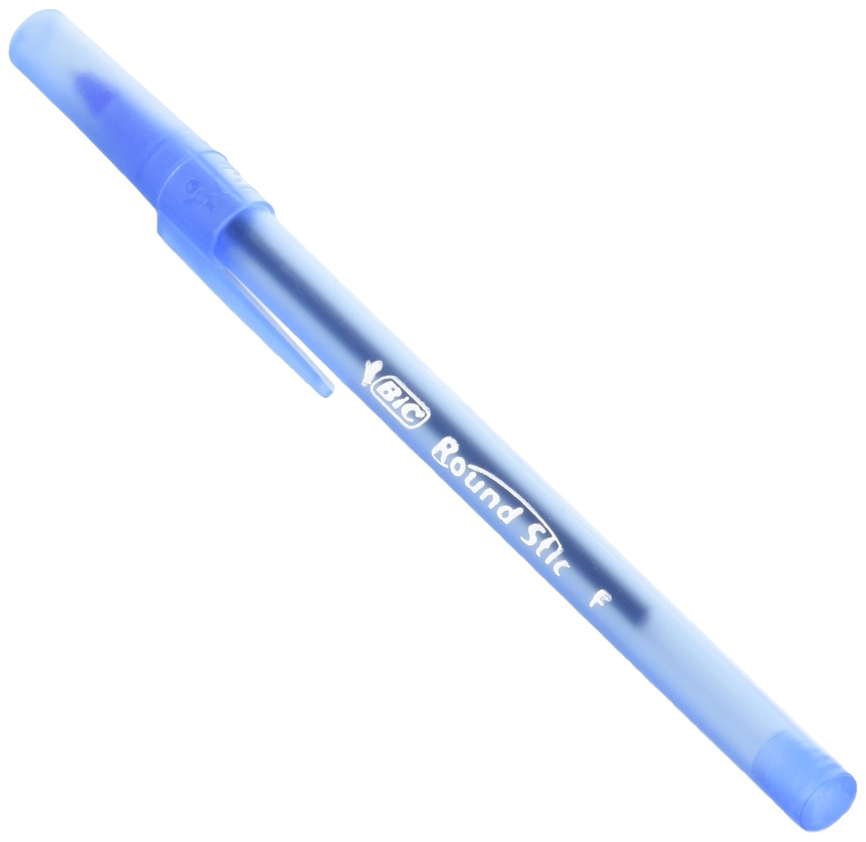 Foto 2 pulgar | Bolígrafos Bic Round Stick Bicgsf11be De Tinta Azul (x12) - Venta Internacional.