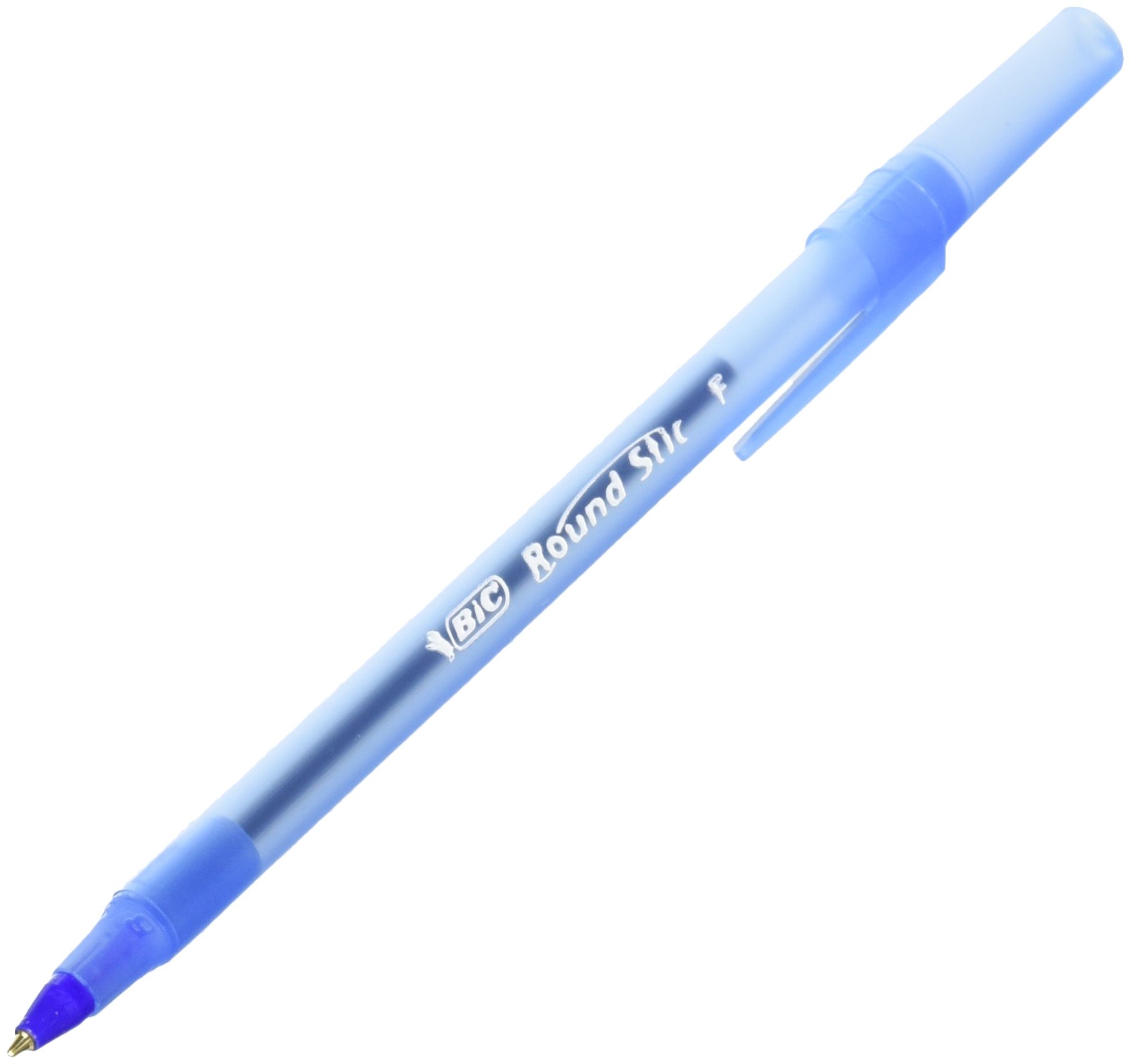 Foto 2 | Bolígrafos Bic Round Stick Bicgsf11be De Tinta Azul (x12) - Venta Internacional.