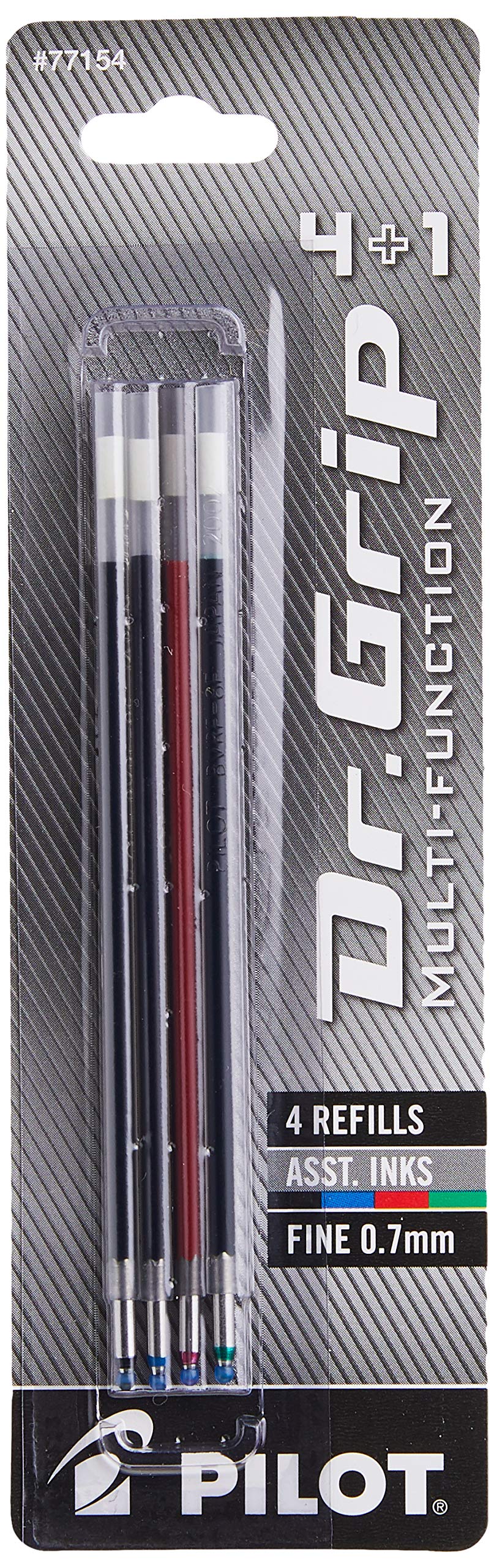 Recambios De Tinta Pilot Dr. Grip 4+1 Multifunción De Punta Fina, Paquete De 4 - Venta Internacional.