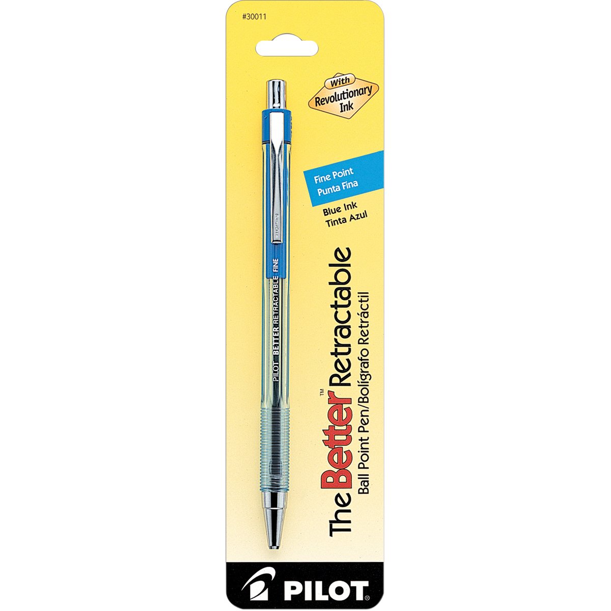 Bolígrafo Pilot The Better De Tinta Azul Fina Retráctil - Venta Internacional.
