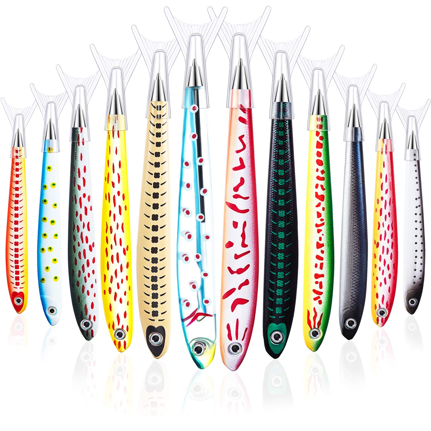 Bolígrafos Outus Cute Fishing Party, 12 Unidades - Venta Internacional.