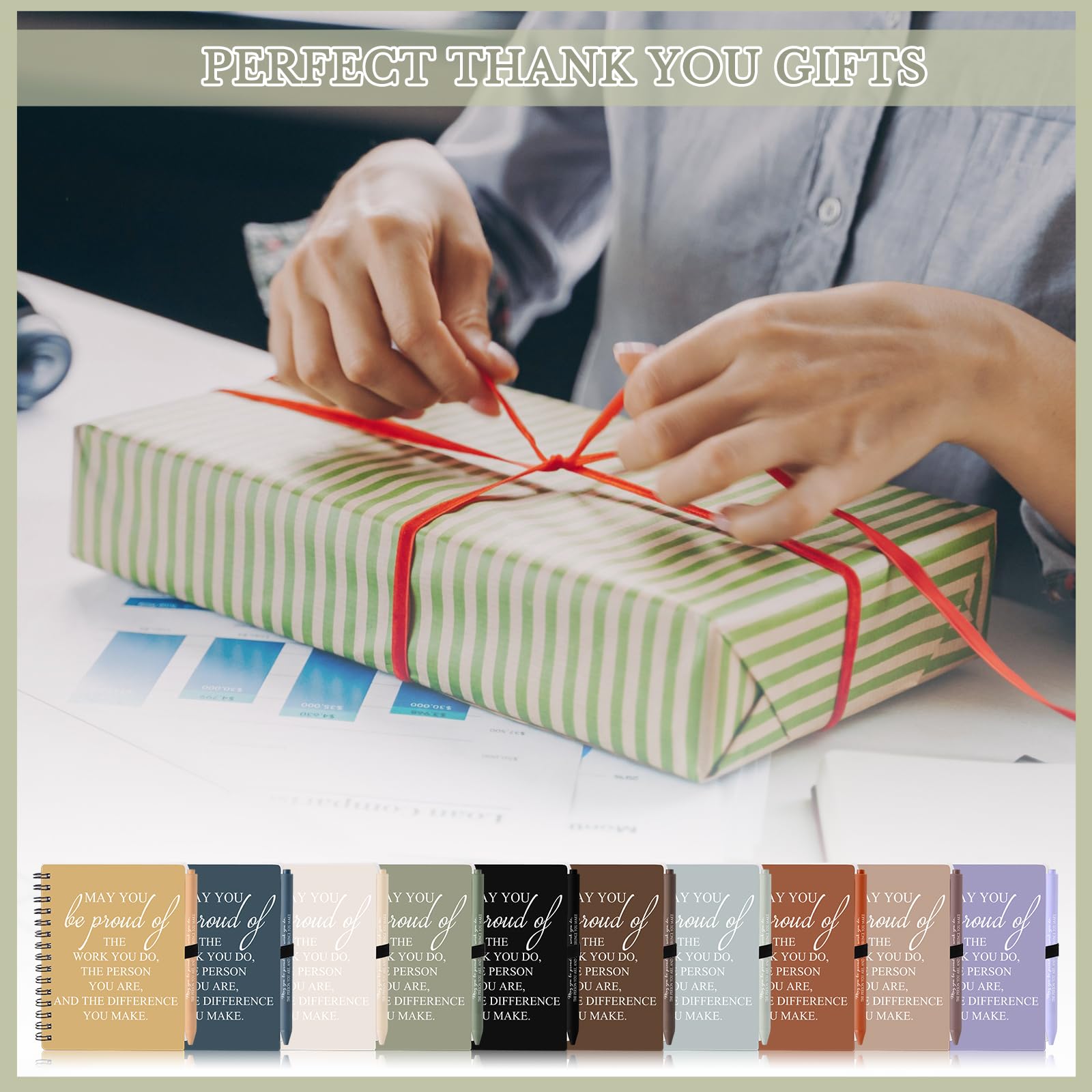 Foto 7 pulgar | Cuadernos De Agradecimiento A Los Empleados Honoson Con Bolígrafo X30 - Venta Internacional.